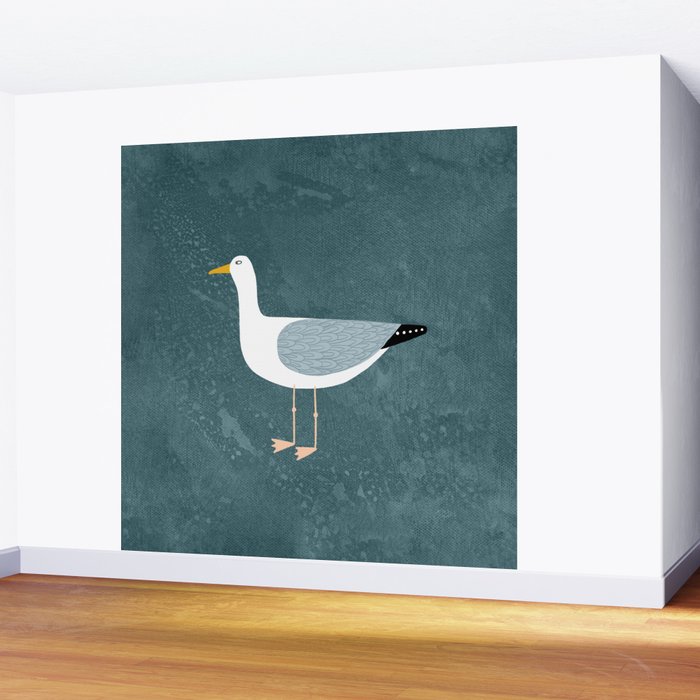 Seagull Standing Wall Mural Gallery Image 2