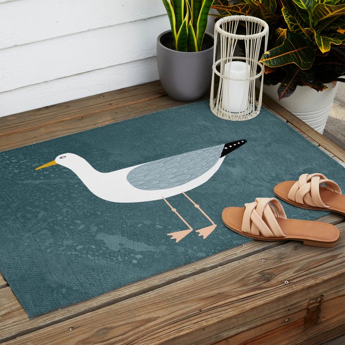 Seagull Standing Outdoor Rug Gallery Image 2