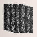 Ancient Chinese Manuscript // Black Wrapping Paper Gallery Image 3