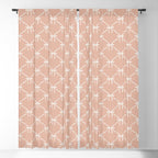 Bows & Ribbons Pattern XLVI Peach Pink Window Curtain Gallery Image 5