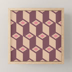 Retro Geometric Bloom Revival Mini Art Print Gallery Image 1