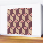 Retro Geometric Bloom Revival Wall Mural Gallery Image 2