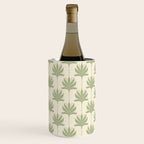 Shaker Palm Motif in Sage and Linen Wine Chiller Gallery Image 3
