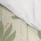 Shaker Palm Motif in Sage and Linen Comforter Gallery Image 4