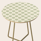 Shaker Palm Motif in Sage and Linen Side Table Gallery Image 2
