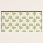 Shaker Palm Motif in Sage and Linen Desk Mat Gallery Image 3