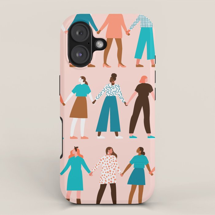 Women empower women feminist illustration collection. International womens day 8 of march graphic iPhone Case Gallery Image 1