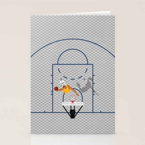 Dunkers | Basketball Court  Stationery Card Gallery Image 1