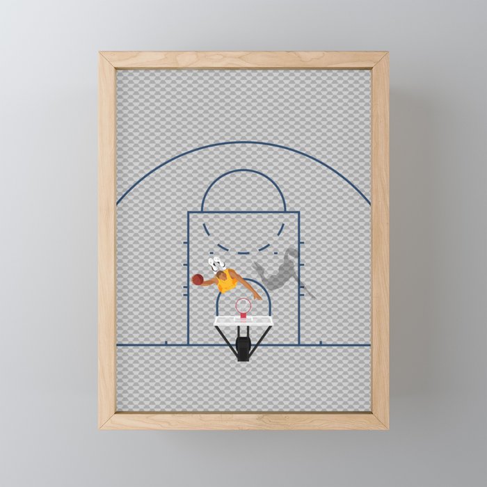 Dunkers | Basketball Court  Mini Art Print Gallery Image 1