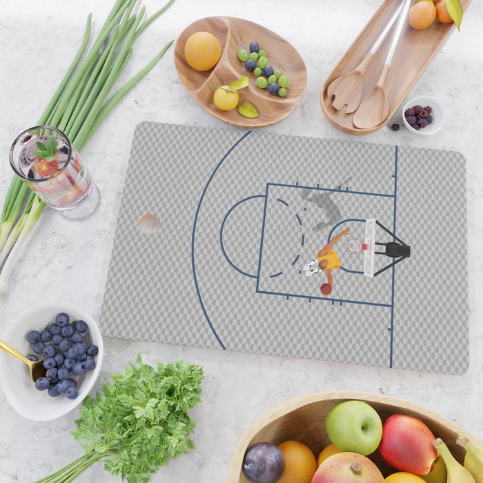 Dunkers | Basketball Court  Cutting Board Gallery Image 2
