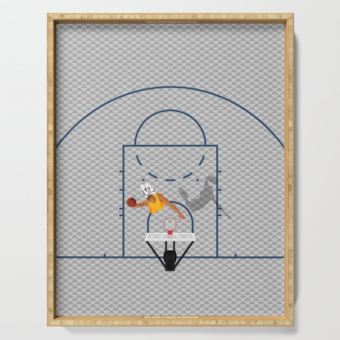 Dunkers | Basketball Court  Serving Tray Gallery Image 1