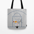 Dunkers | Basketball Court  Tote Bag Gallery Image 1