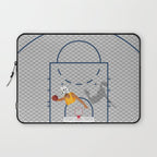 Dunkers | Basketball Court  Laptop Sleeve Gallery Image 1