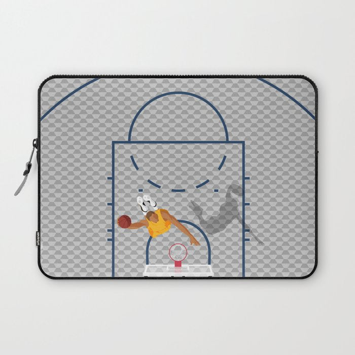 Dunkers | Basketball Court  Laptop Sleeve Gallery Image 1