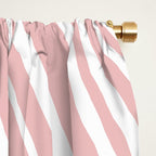 Wavy Stripes XXIX - Blush Pink Window Curtain Gallery Image 2