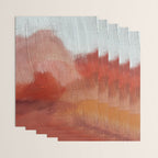 Desert Journey [2]: a textured, abstract piece in pinks, reds, and white by Alyssa Hamilton Art Wrapping Paper Gallery Image 3