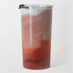 Desert Journey [2]: a textured, abstract piece in pinks, reds, and white by Alyssa Hamilton Art Travel Mug Gallery Image 3