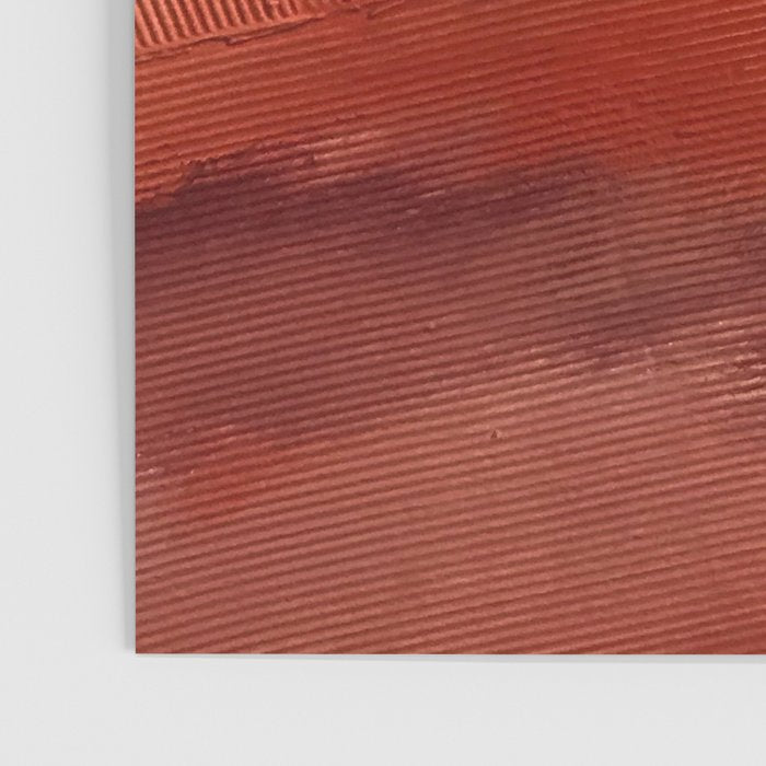 Desert Journey [2]: a textured, abstract piece in pinks, reds, and white by Alyssa Hamilton Art Poster Gallery Image 3