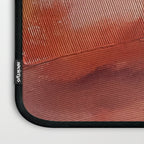 Desert Journey [2]: a textured, abstract piece in pinks, reds, and white by Alyssa Hamilton Art Laptop Sleeve Gallery Image 3