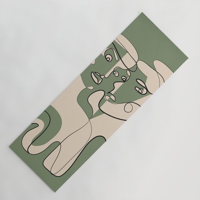 Abstract Faces 9 Yoga Mat Gallery Image 1
