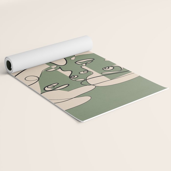 Abstract Faces 9 Yoga Mat Gallery Image 2