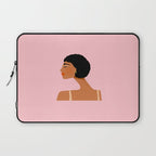 Black Woman Side Profile Laptop Sleeve Gallery Image 1