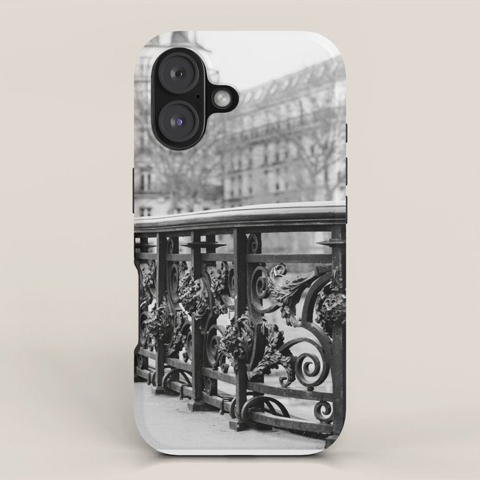 Classic Paris - Black and White Travel Photography iPhone Case Gallery Image 1