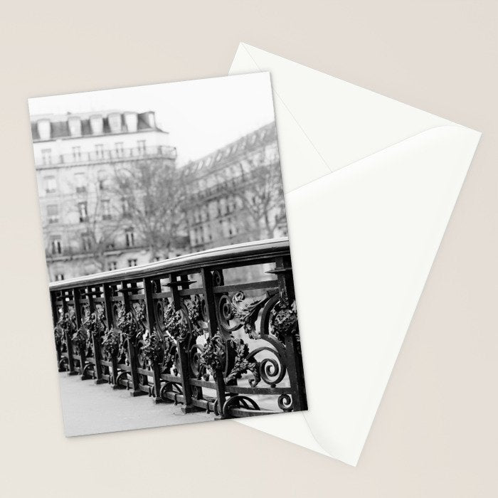 Classic Paris - Black and White Travel Photography Stationery Card Gallery Image 2
