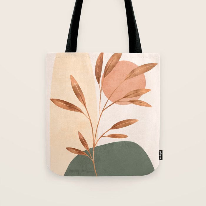 Abstract Art /Minimal Plant 15 Tote Bag Gallery Image 1