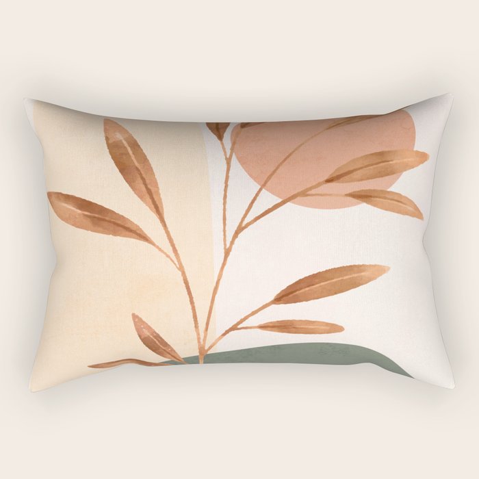 Abstract Art /Minimal Plant 15 Rectangular Pillow Gallery Image 1