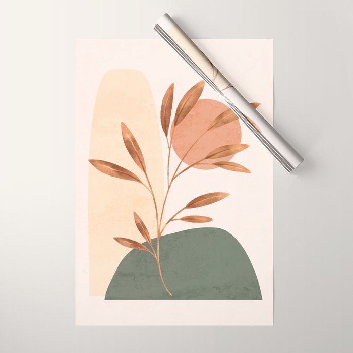 Abstract Art /Minimal Plant 15 Wrapping Paper Gallery Image 1