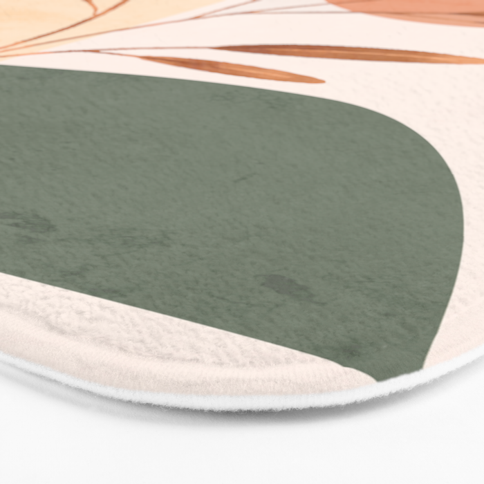 Abstract Art /Minimal Plant 15 Bath Mat Gallery Image 3