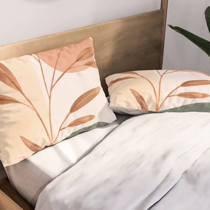 Abstract Art /Minimal Plant 15 Pillow Sham Gallery Image 2