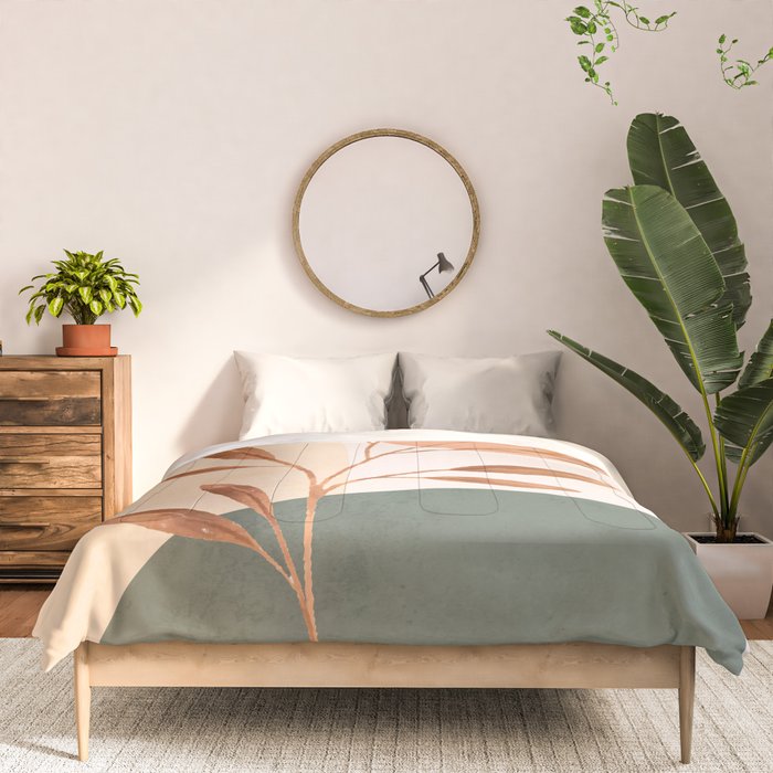 Abstract Art /Minimal Plant 15 Comforter Gallery Image 3
