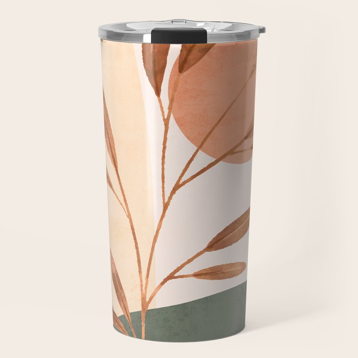 Abstract Art /Minimal Plant 15 Travel Mug Gallery Image 1