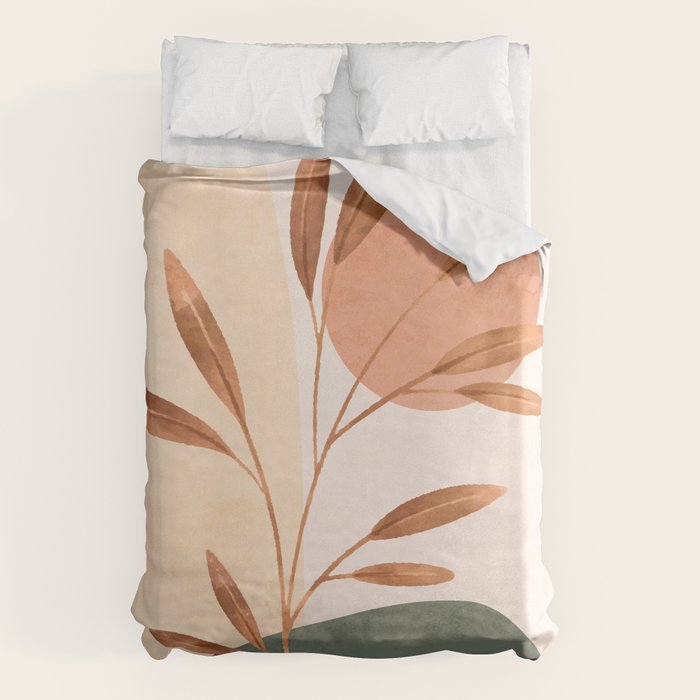 Abstract Art /Minimal Plant 15 Duvet Cover Gallery Image 6