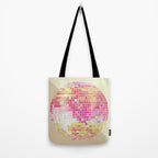 Disco Ball - Pink OmbrÃ© Tote Bag Gallery Image 2