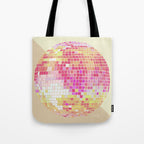 Disco Ball - Pink OmbrÃ© Tote Bag Gallery Image 1
