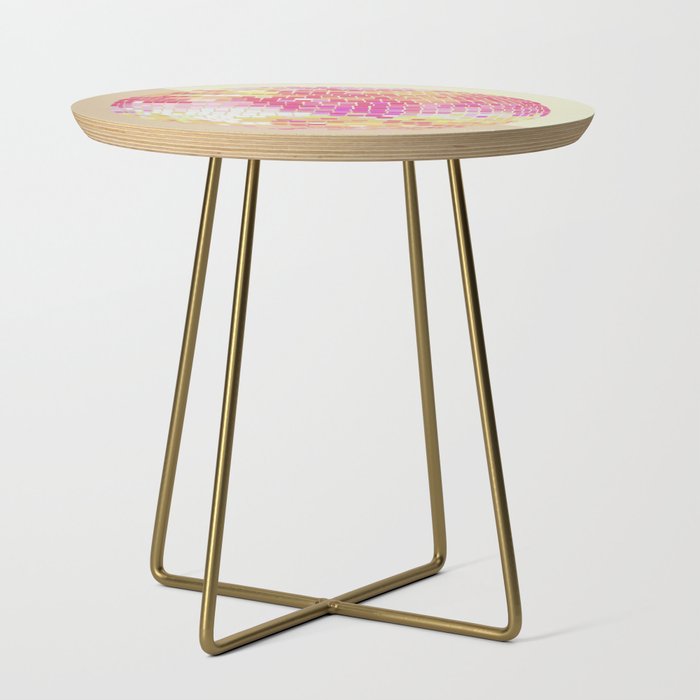 Disco Ball - Pink OmbrÃ© Side Table Gallery Image 1