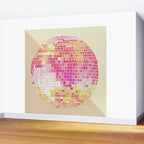 Disco Ball - Pink OmbrÃ© Wall Mural Gallery Image 2