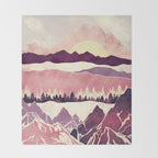 Burgundy Hills Throw Blanket Gallery Image 2