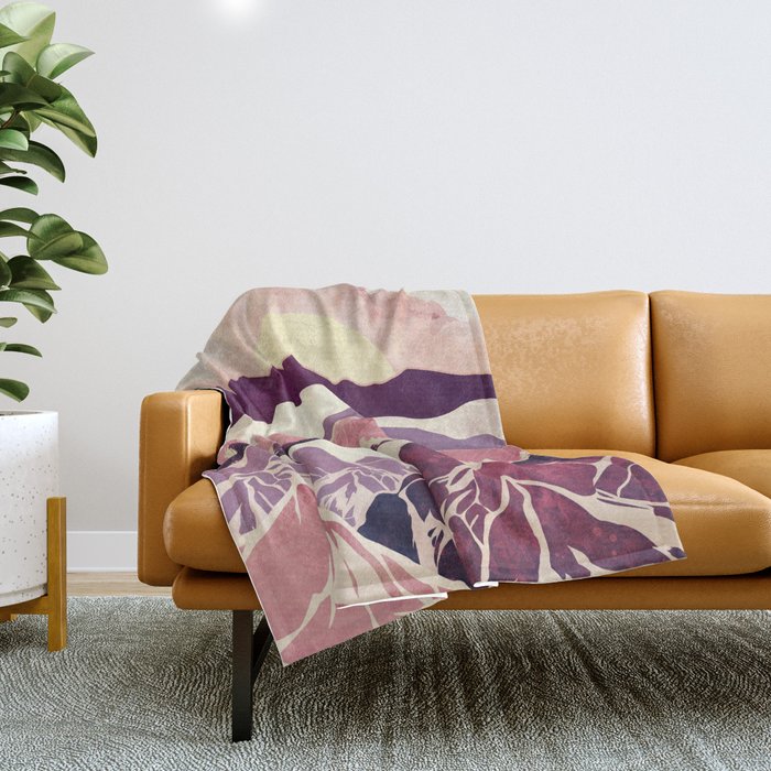 Burgundy Hills Throw Blanket Gallery Image 1