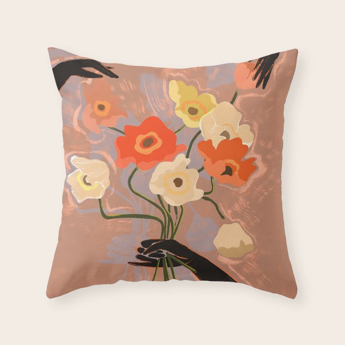 Flowers Always Throw Pillow Gallery Image 1