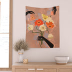 Flowers Always Wall Tapestry Gallery Image 2