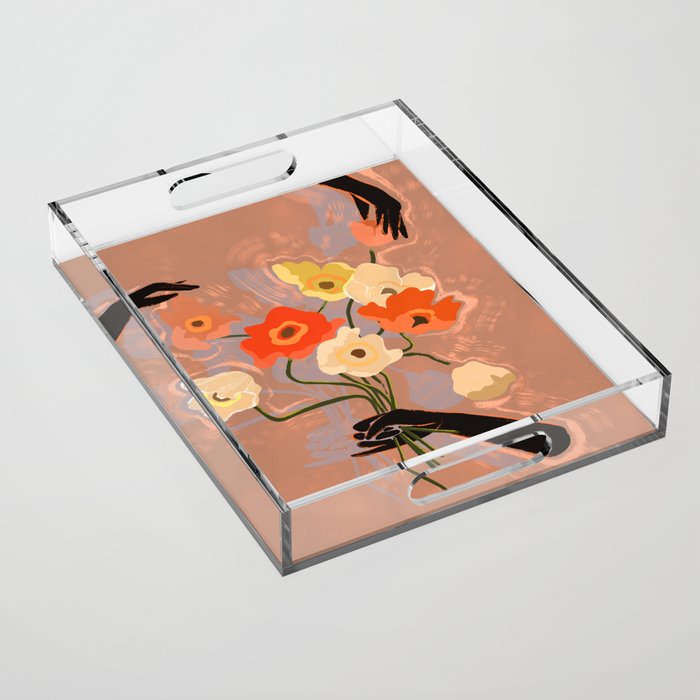 Flowers Always Acrylic Tray Gallery Image 1