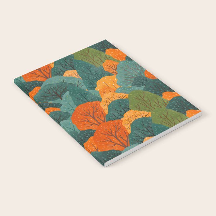 Fall Trees Pattern Notebook Gallery Image 1