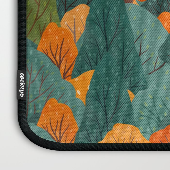 Fall Trees Pattern Laptop Sleeve Gallery Image 3