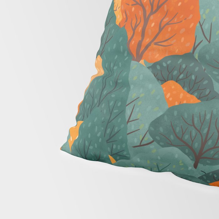 Fall Trees Pattern Pillow Sham Gallery Image 4