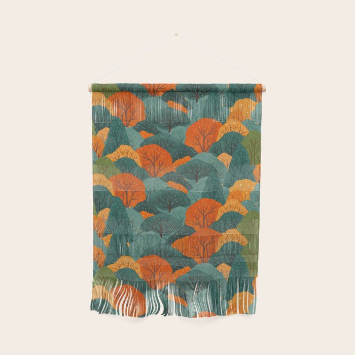 Fall Trees Pattern Wall Hanging Gallery Image 1