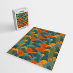 Fall Trees Pattern Jigsaw Puzzle Gallery Image 2